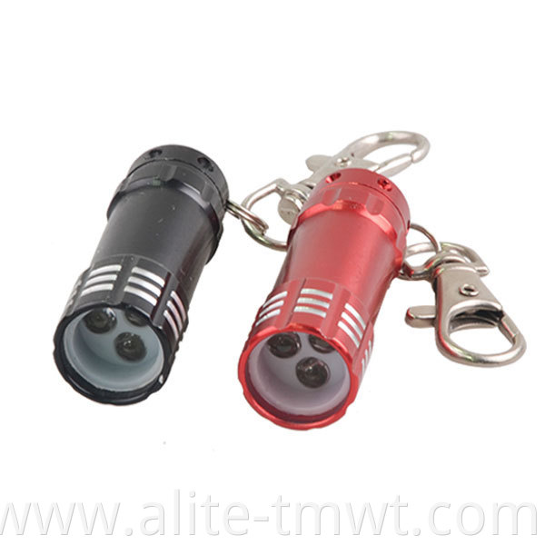 Factory Price Metal Aluminum LED Key Chain Mini Flashlight Keychain Light Torch LED Keyring